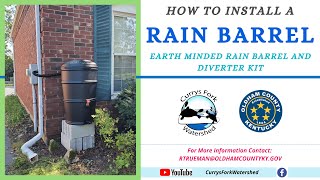 Installing an Earth Minded Rain Barrel and Diverter in Less than 10 Minutes!