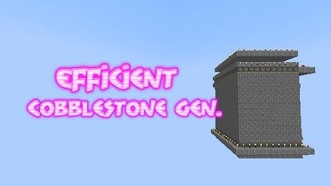 Minecraft | Redstone - Super Size Efficient Cobblestone Generator