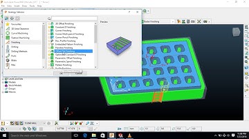 Autodesk Powermill 2017 Pocket Machining
