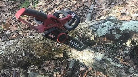 how to free a “stuck or pinched” CHAINSAW (tree limb) get it out