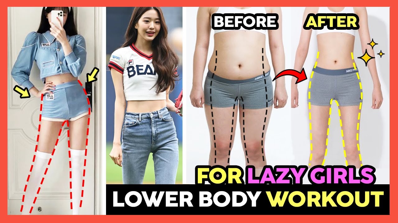 LOWER BODY WORKOUT FOR LAZY GIRLS  LOSE HIPS FAT, FIRM BUTT, SLIM