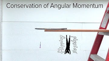 Dart with Thin Rod Collision - Conservation of Angular Momentum Demonstration and Problem
