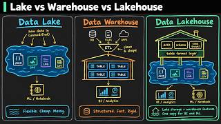 Data Lake vs Data Warehouse vs Data Lakehouse: Data Engineering Simplified