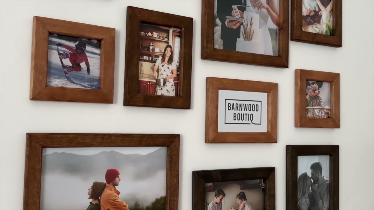 Styling a Premium 11-Frame Set: Mixed Wood Textures by The Frame Depot