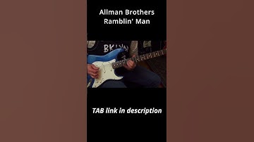 Thumbnail of Allman Brothers - Ramblin' Man guitar solo