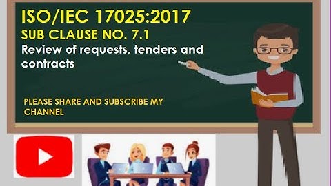 Review of requests, tenders, contracts (Sc. 7.1) | Process requirements | ISO/IEC 17025: 2017/HINDI