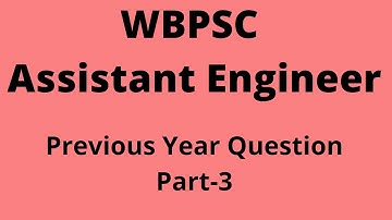 WBPSC Assistant Engineer(Civil) Previous Year Question|Solution|Discussion|Part-3| Tonmoy Maity