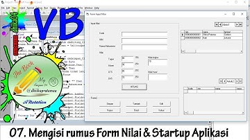Membuat aplikasi nilai mahasiswa Visual Basic : Membuat Form Nilai + Coding