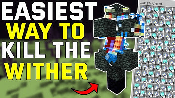 How To Easily Kill The WITHER In Minecraft Bedrock 1.21