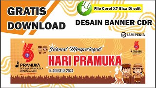 Free Download Banner Hari Pramuka CDR Free Download Banner Hari Pramuka CDR