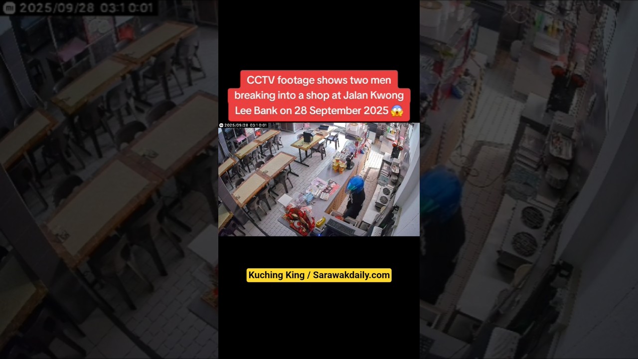 Caught On CCTV in Kuching 😱 