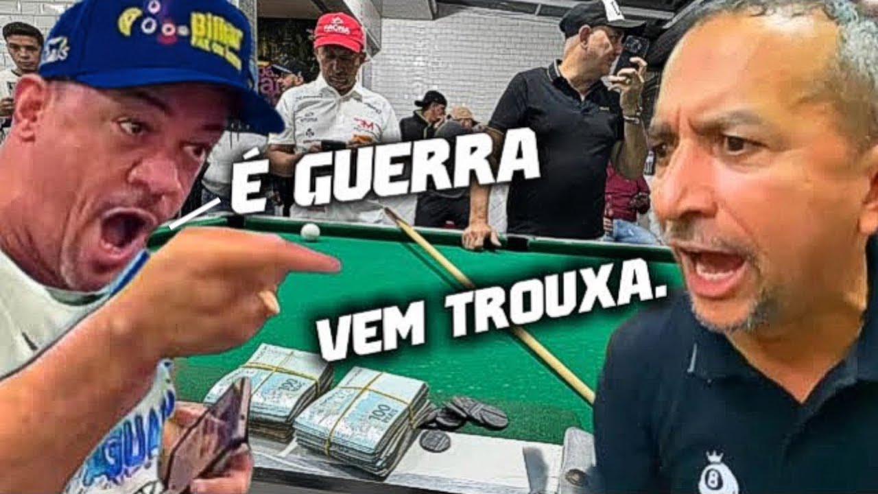 ELE VEIO DESAFIAR BAIANINHO E A PRESSÃO FOI GRANDE NESSE JOGO! O BRUXO DA SINUCA FOI PRA CIMA