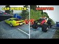 CARS Wheels vs MONSTER Truck Wheels #2 - Beamng drive | SpeedRolls