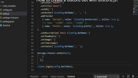 How to create a discord bot with Node.js and Discord.js