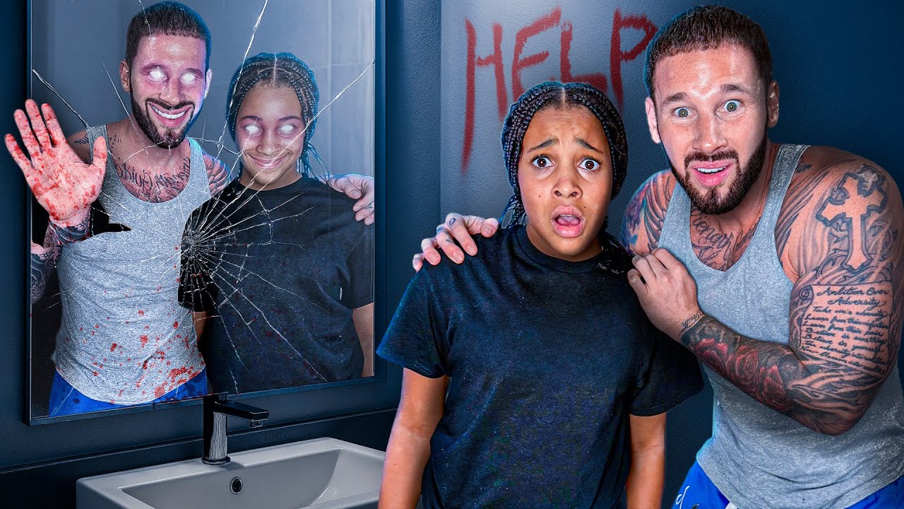 This MIRROR is CURSED.. It’s TRYING to TAKE US