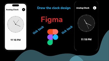 Figma.Draw the design of an analog clock