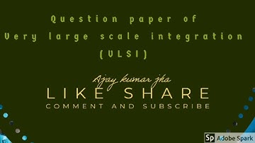 VLSI || Question paper VLSI Examination || Diploma Examination 2022 ||