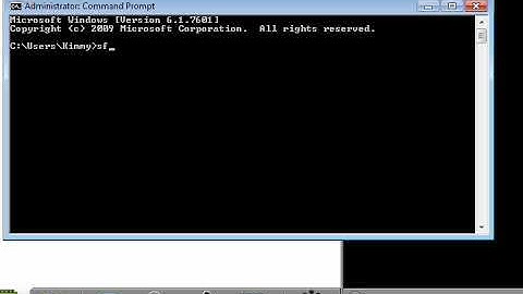 HOW TO RUN SFC/SCANNOW REINSTALL DRIVERS WINDOWS 7