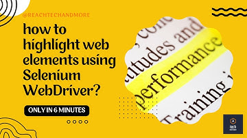 How to highlight web elements in @salesforce using Selenium WebDriver || #salesforceautomation