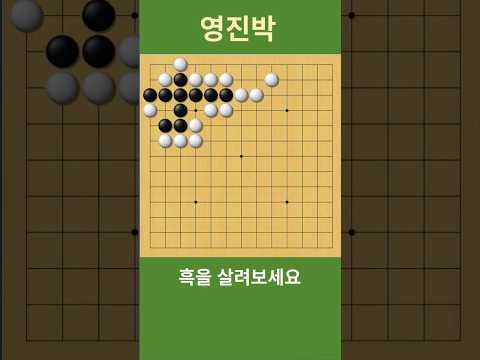 바둑묘수 사활 ( ※ 사소한 장면에서 주의하자) 흑을 살려보세요