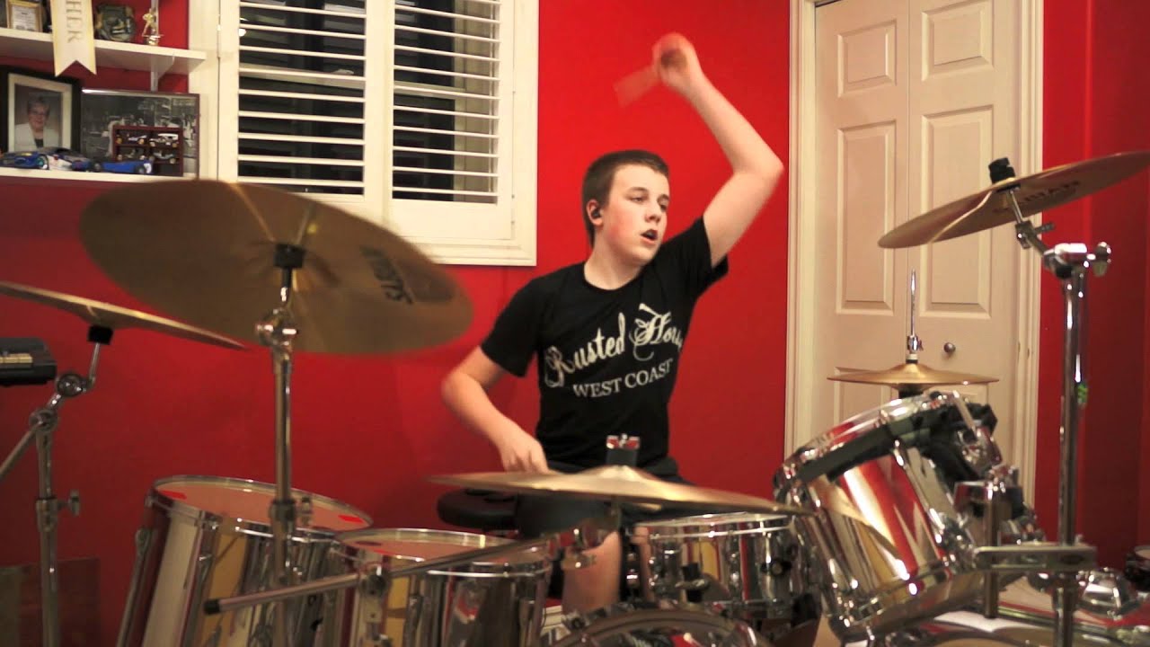 AESTHETIC PERFECTION - The Great Depression (drum cover) by 14 y/o Evan Patterson