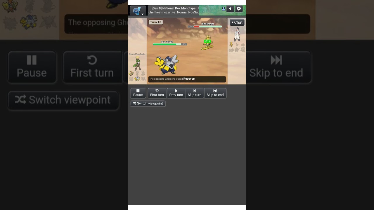 Gholdengo And Its Desperate Attempts At Being Annoying Pokemon Showdown Monotype Battle