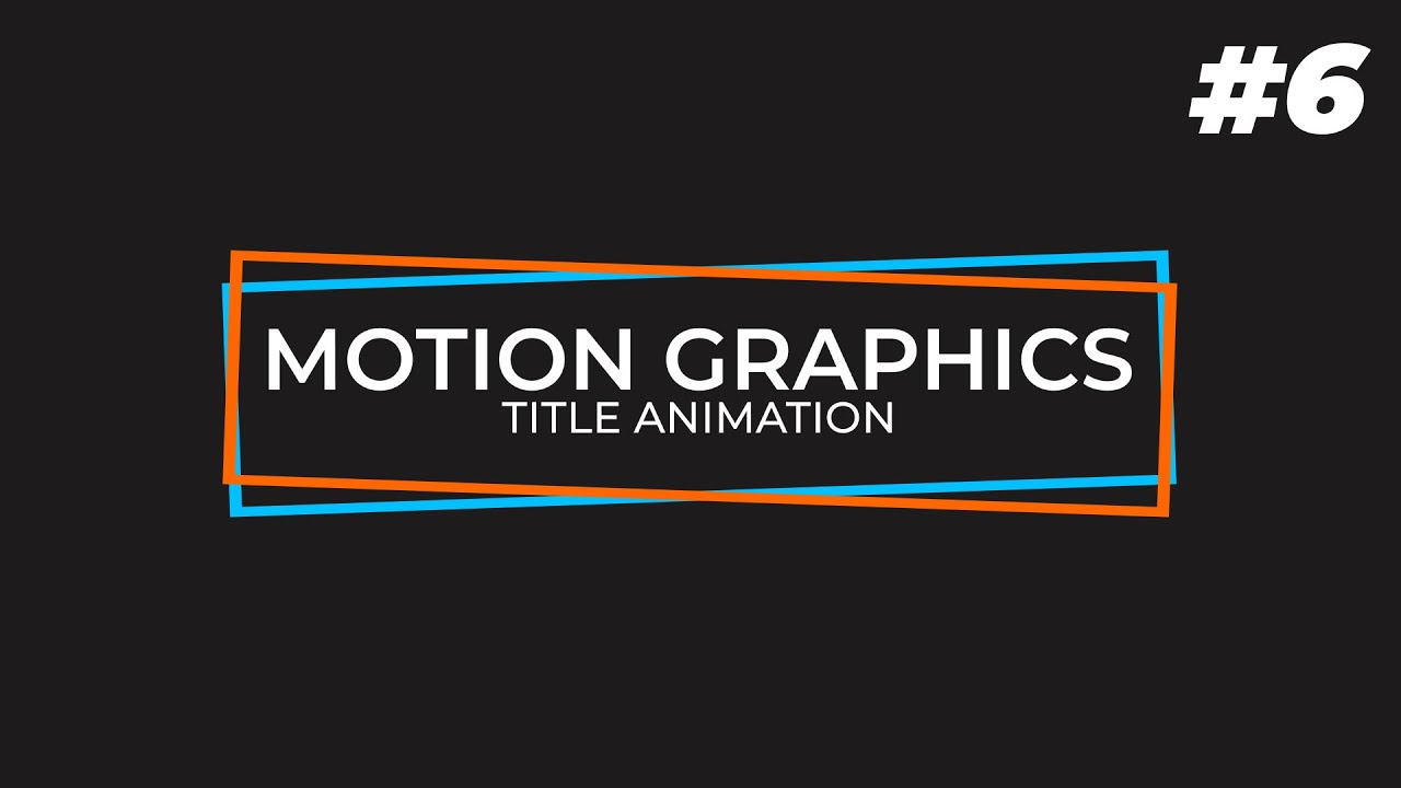 After Effects Tutorial - Smooth Text or Title Animation in After ...