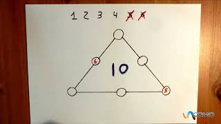 Acertijo de matemáticas con respuesta triángulo