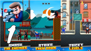 Mr Bullet 3D Gameplay Walkthrough #1 (Android, IOS)