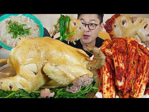 야무지게 뜯어볼게여!🔥 대왕토종 이북식찜닭에 직접만든 매운겉절이! 마무리는 용암닭죽까지 완벽  MUKBANG