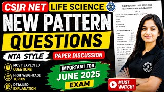 CSIR NET Life Science 2026 New Pattern Questions | NTA Style Paper Discussion#viral #trending