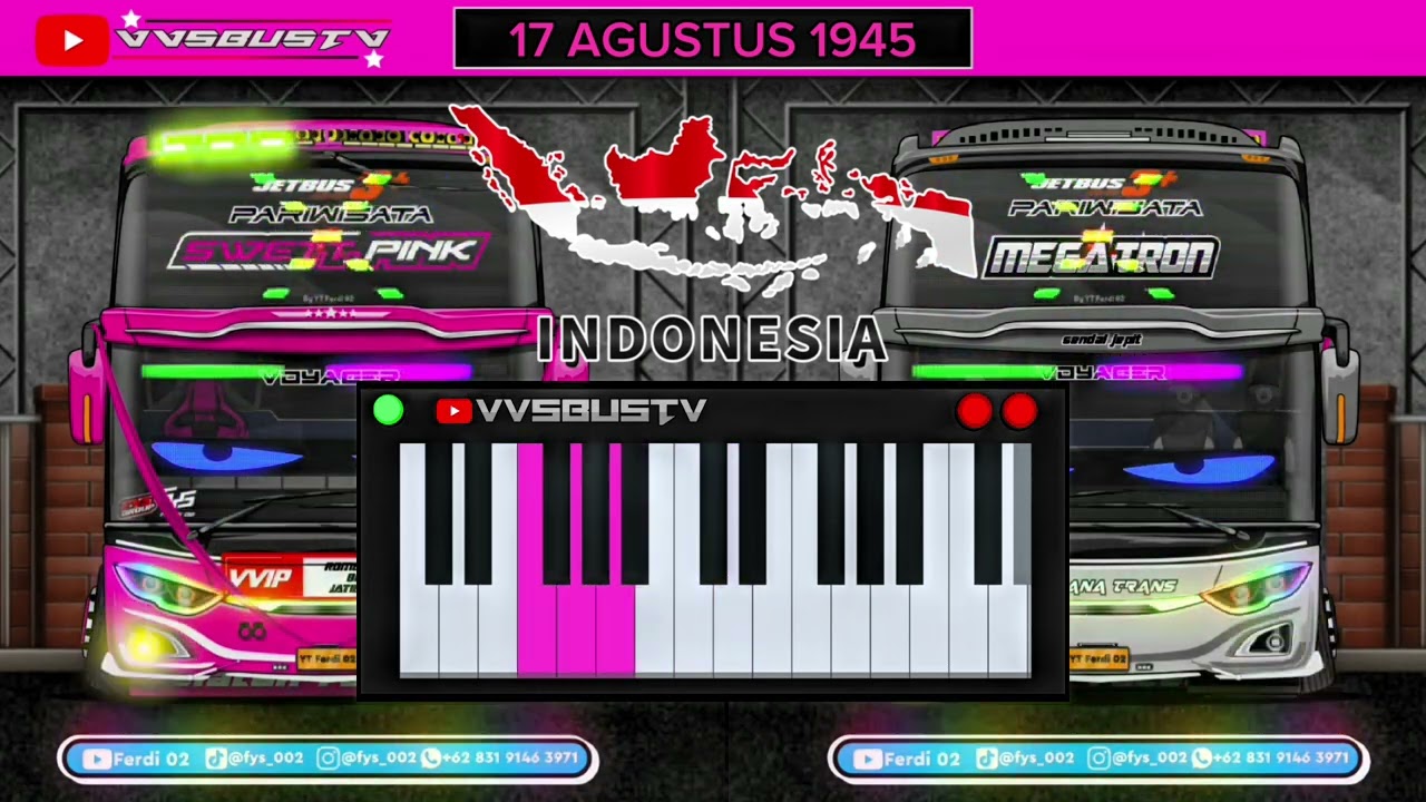 BASURI 17 AGUSTUS 1945 ITULAH HARI KEMERDEKAAN KITA REMIX 12 NOT MJB FLM TELOLET PIANIKA