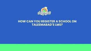 How to Sign up to Taleemabad's LMS | Use LMS free for schools screenshot 3