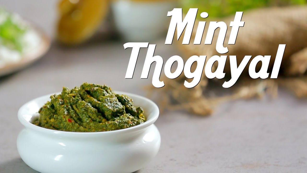 Mint Thogayal | Pudina Thuvayal | South Indian Pudina Chutney | Mint Chutney Recipe By Preetha | India Food Network