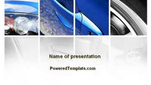 Car Parts PowerPoint Template by PoweredTemplate.com