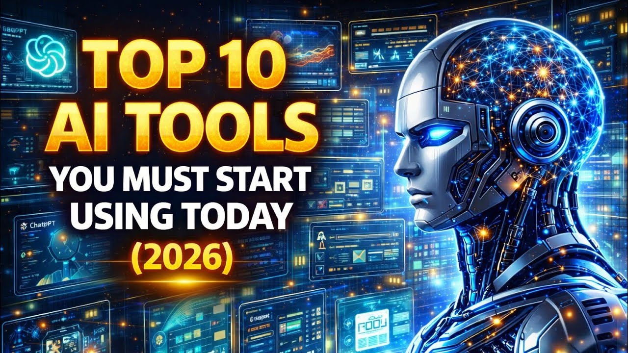 Top 10 AI Tools You Must Start Using Today (2026) - YouTube