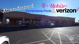 Abandoned T-Mobile Cornerstone Pools Verizon - Mesa AZ