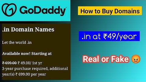 .in domain| GoDaddy domain | How to buy GoDaddy Domains | dot in domains #godaddy
