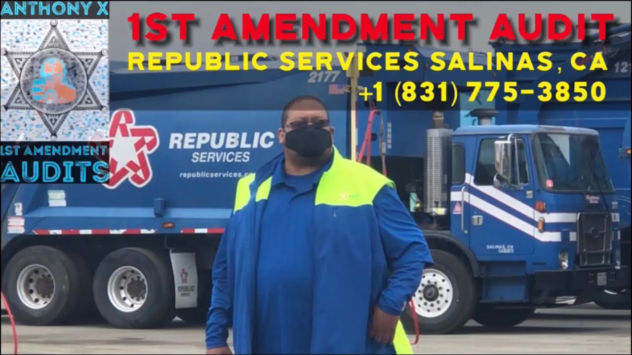 1st amendment audit republic services salinas ca youtube