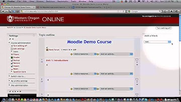 Adding and editing HTML blocks in Moodle 2.0
