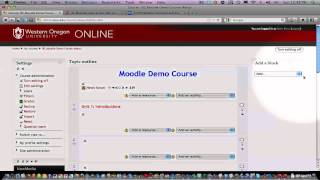 Adding and editing HTML blocks in Moodle 2.0