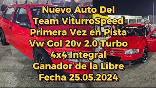 Vw Gol Turbo 20v 2.0 4x4 Integral Nuevo Auto del Team ViturroSpeed en el Galvez Ganador Cat Libre