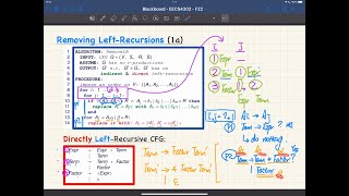 [HD] EECS4302 F22 - 2022-11-10 - Removing Left Recursions from CFG, Backtrack-Free TDP
