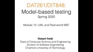 MBT 2020 - Module 12: UML and other Real-world MBT