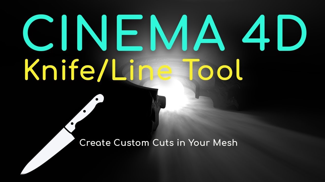 Cinema 4d Knife tool for modeling tutorial YouTube