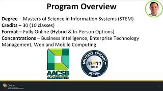 MS in Information Systems - CU Online - June 6, 2018 Webinar