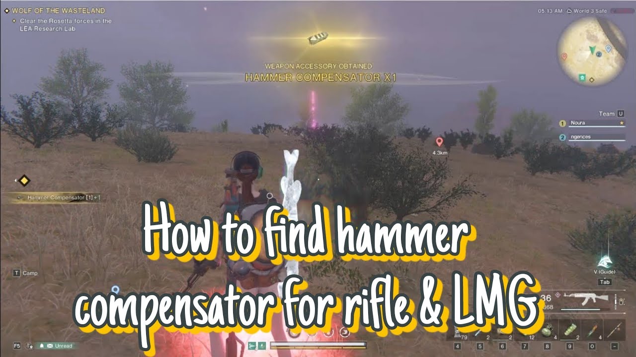 how-to-find-hammer-compensator-for-rifle-lmg-once-human-youtube