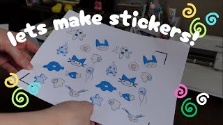 Lets make stickers! |designing and making stickers with Cricut Joy Xtra |