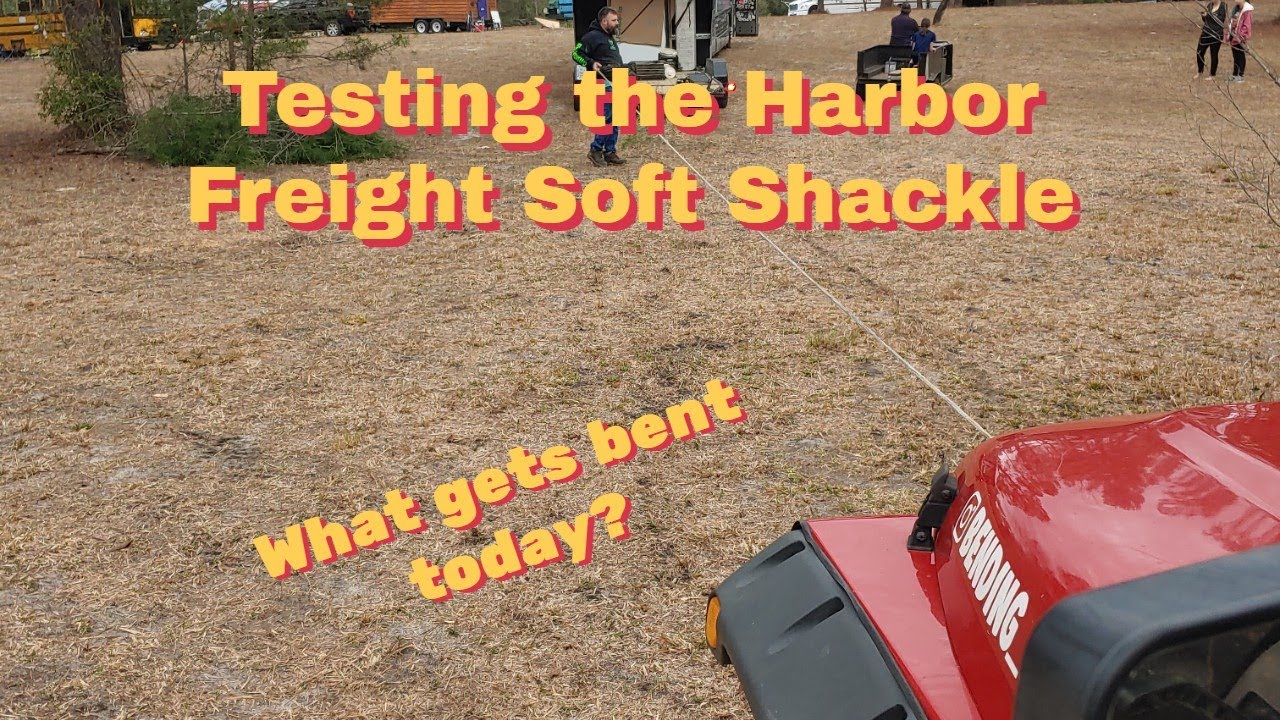 What gets bent? Pulls out a bus! Harbor Freight Soft Shackle Review