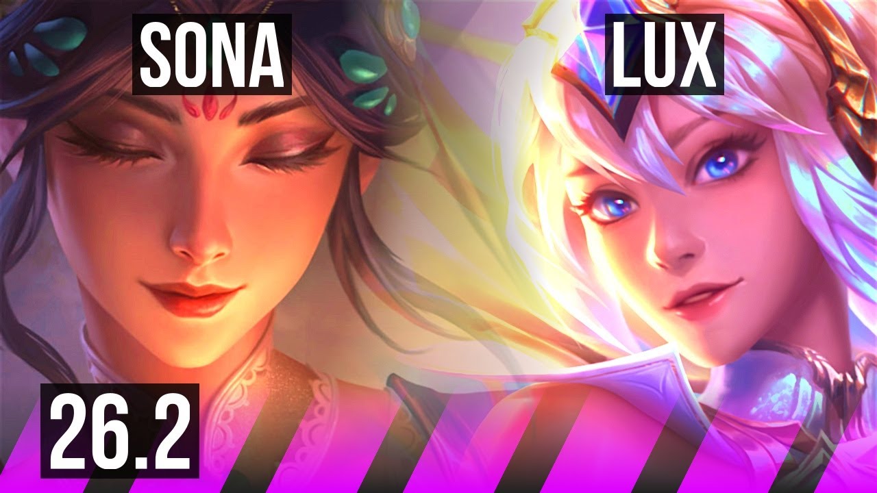 SONA & Varus vs LUX & Jhin (SUP) | 5k gold comeback | KR Master | 26.2